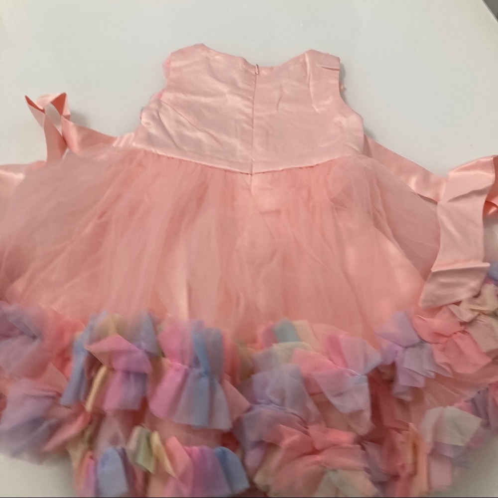 Luxury Embroidered Flower Girl Piano Dress Princess Birthday Wedding 5055 - Picture 8 of 16